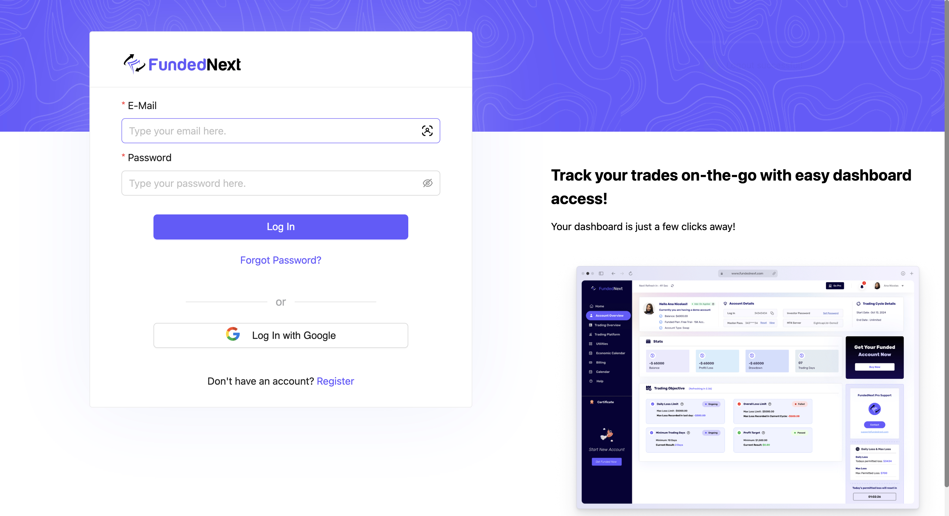 FundenNext Dashboard